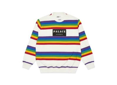 PALACE RAINBOW STRIPE LONGSLEEVE "White"