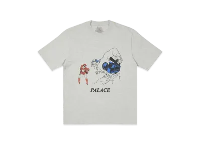 PALACE P-SONIC T-SHIRT "Grey Marl"