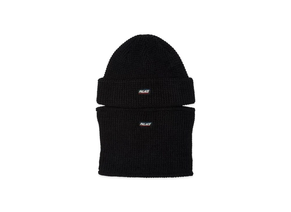 PALACE ZIP OFF FACEMASK BEANIE "Black"