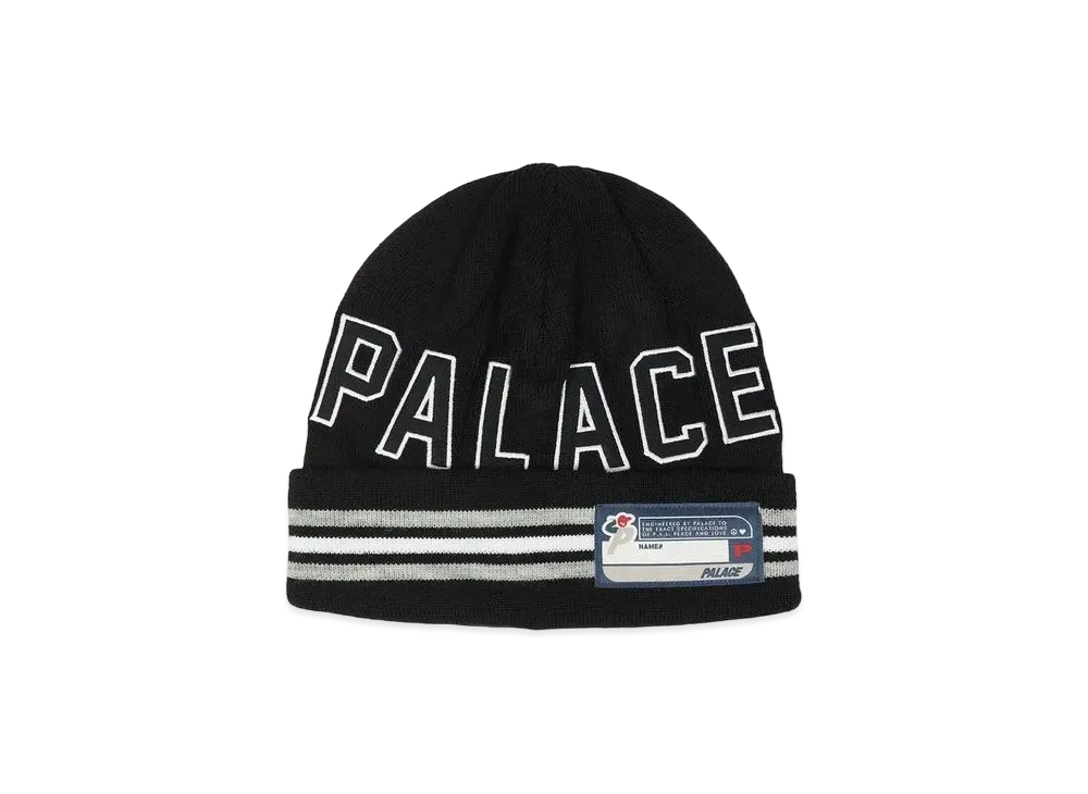 PALACE COLLEGE BEANIE "Black"