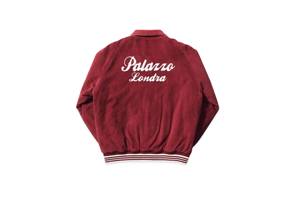 PALACE Palazzo Cord Bomber "Burgundy"