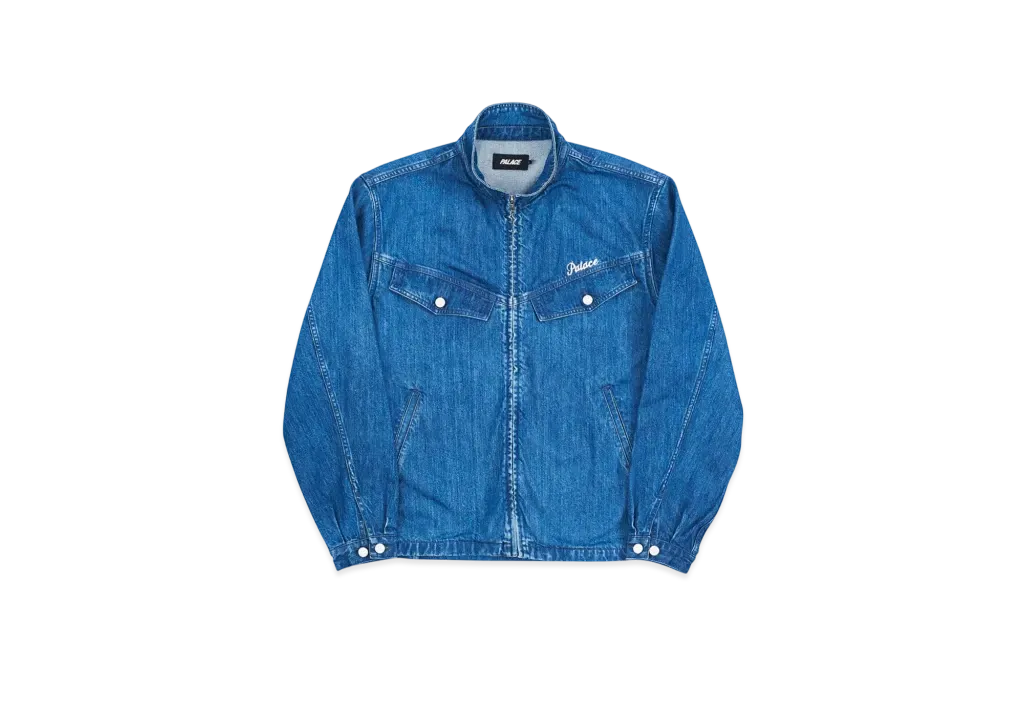 PALACE Denim Zip Funnel "Mid Wash"