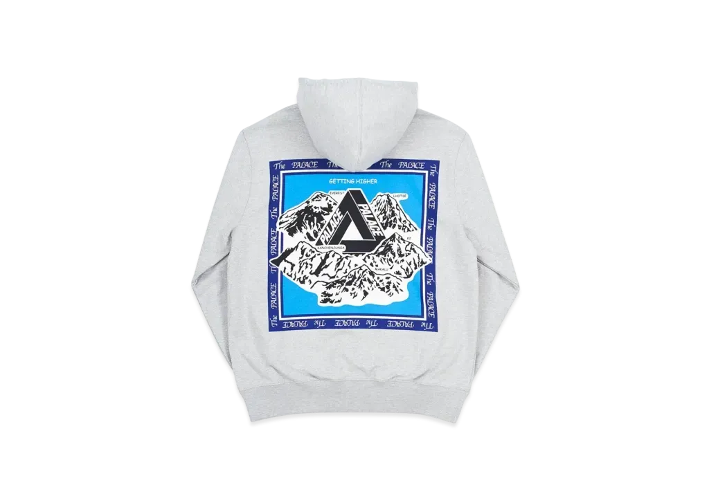 PALACE Getting Higher Hood "Grey Marl"