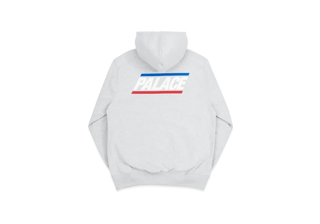 PALACE Basically a Zip Hood "Grey Marl"