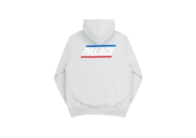 PALACE Basically a Zip Hood "Grey Marl"