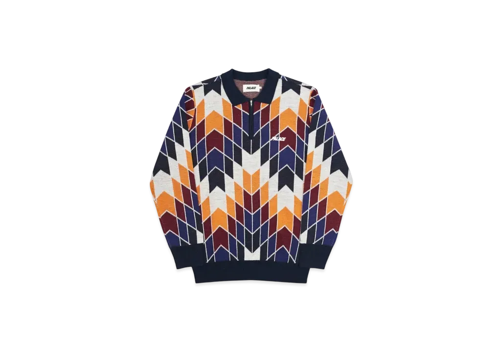 PALACE P-Urkle Knit "White Navy"