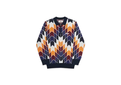 PALACE P-Urkle Knit "White Navy"
