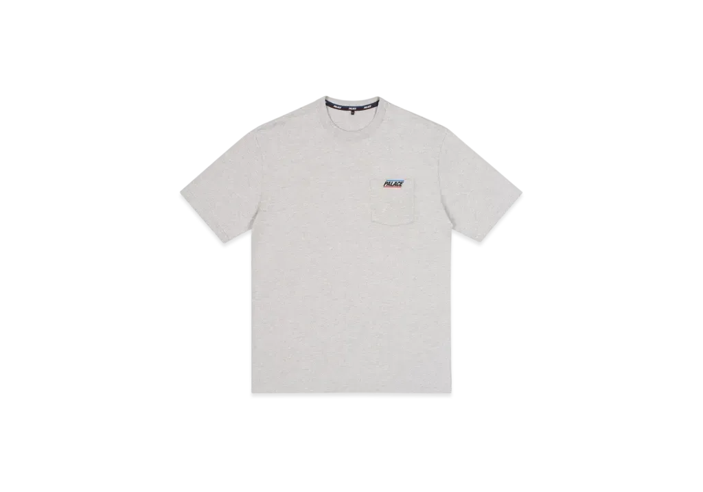 PALACE Basically a Pocket T-Shirt "Grey Marl"