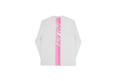 PALACE Line Stripe Longsleeve "Grey Marl"