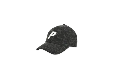 PALACE P 6-Panel Acid "Wash Black"