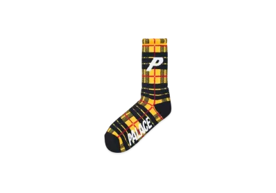 PALACE P Sock Tartan "Yellow"