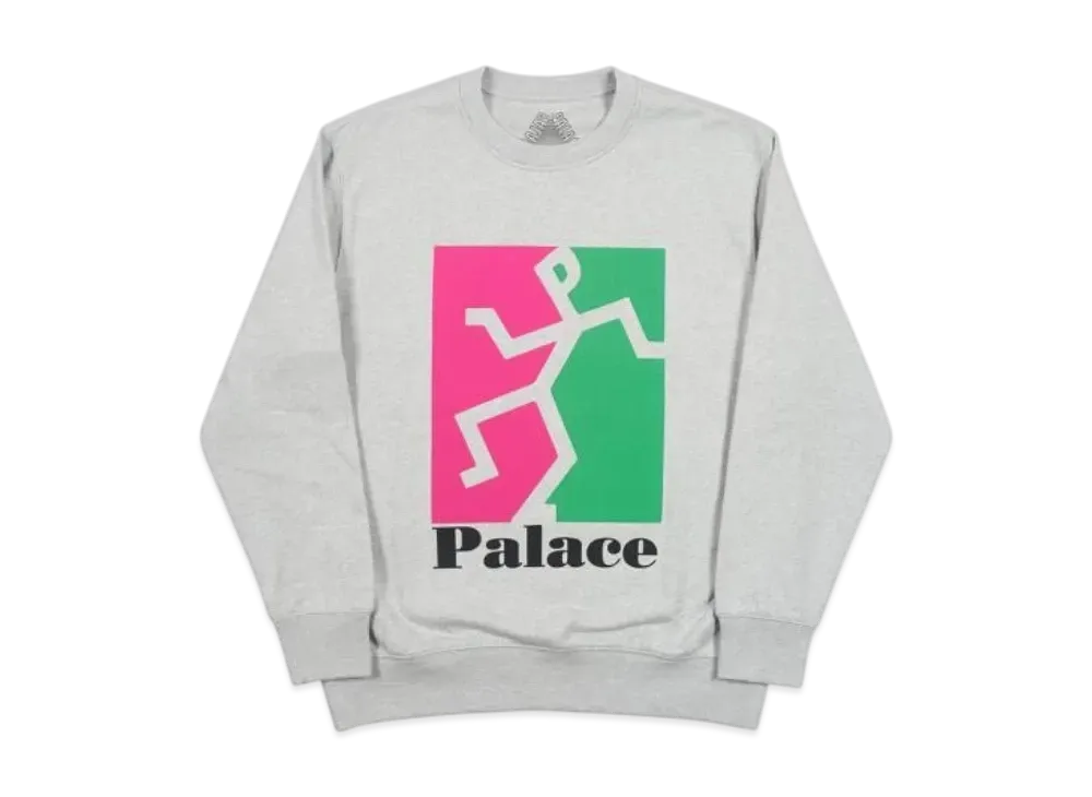 PALACE P(Iss) Head Crew "Grey Marl"