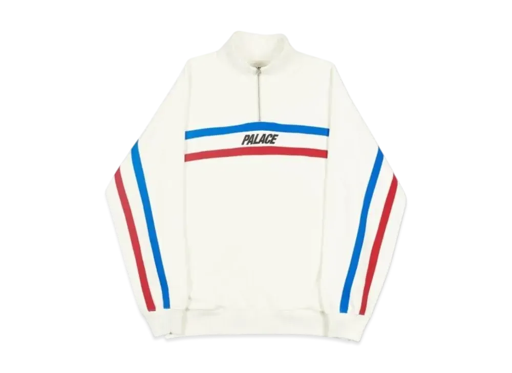 PALACE S-Line 1/4 Zip "White"