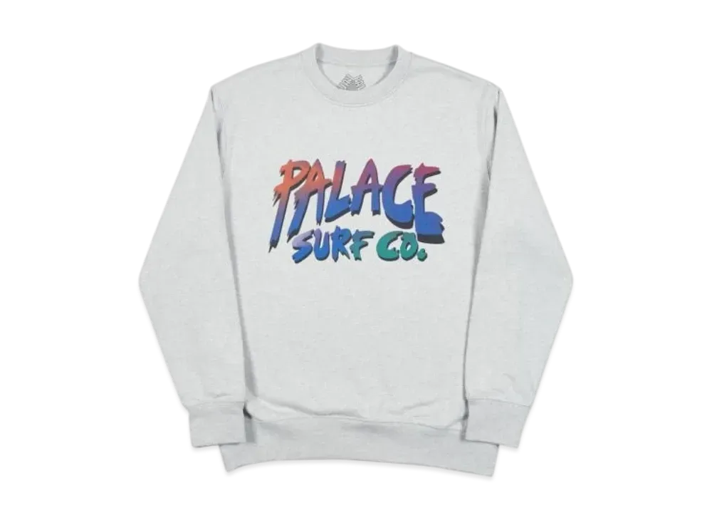 PALACE Surf Co Crew "Grey Marl"