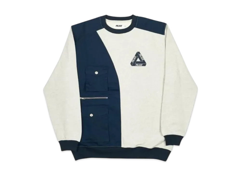 PALACE Patch Crew "Grey Marl"