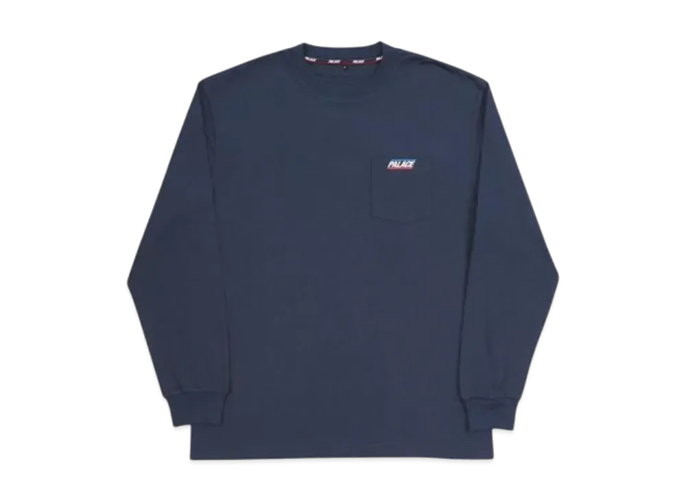 PALACE Basically a Pocket Longsleeve "Navy"
