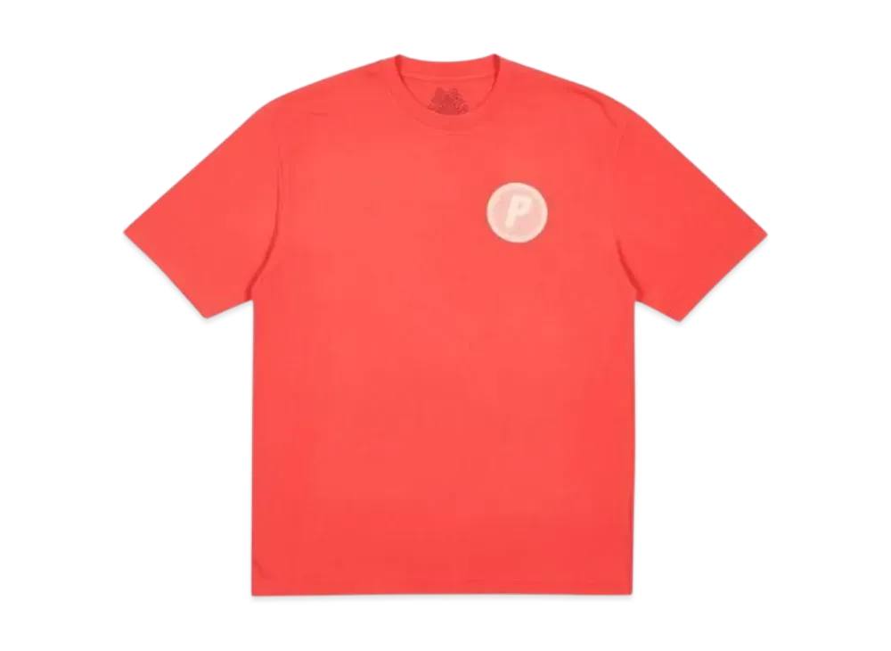PALACE Pircular T-Shirt "Light Red"