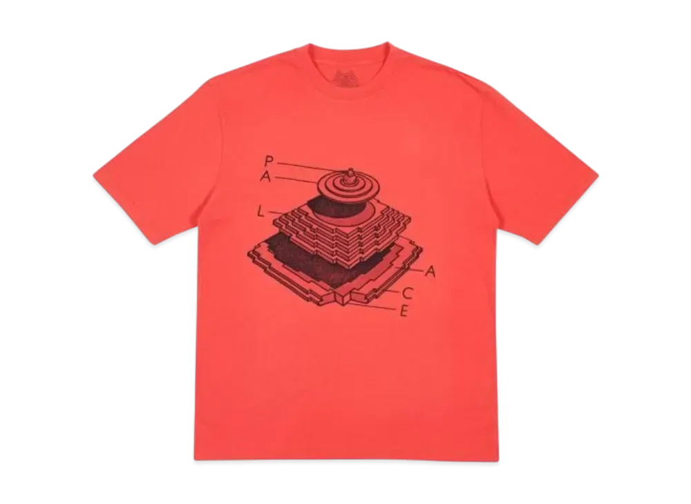 PALACE Pyramidal T-Shirt "Light Red"