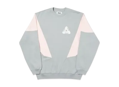 PALACE Droppeth Crew "Grey Pink"