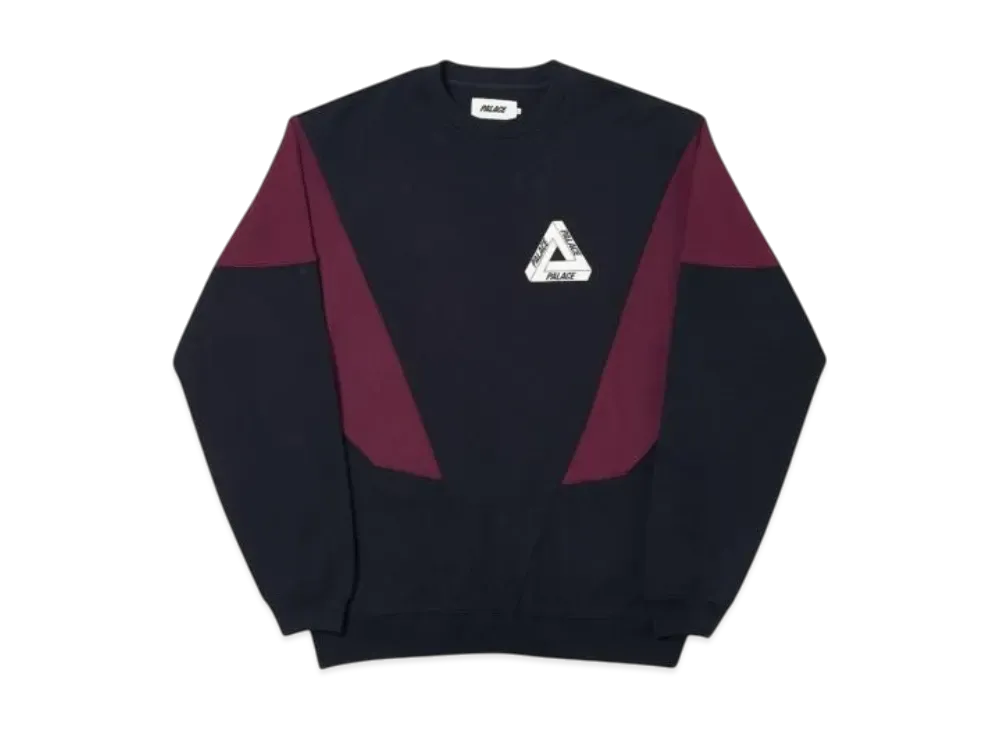 PALACE Droppeth Crew "Black Burgundy"