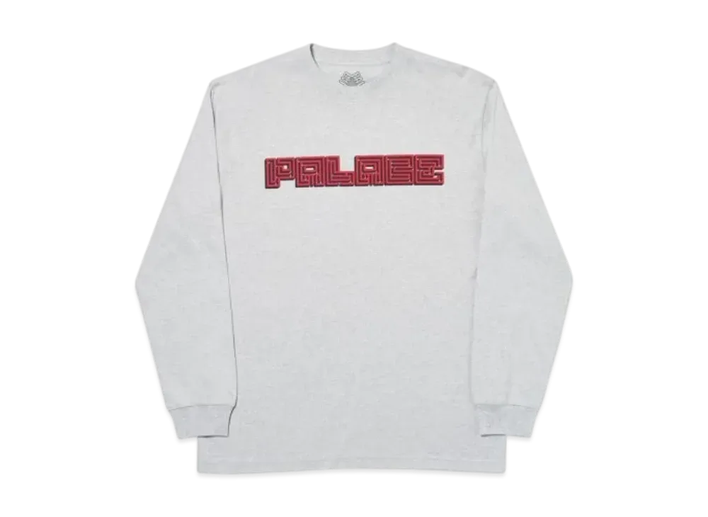 PALACE Mazin Longsleeve "Grey Marl"