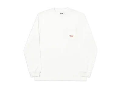 PALACE P-Line Pocket Longsleeve "White"