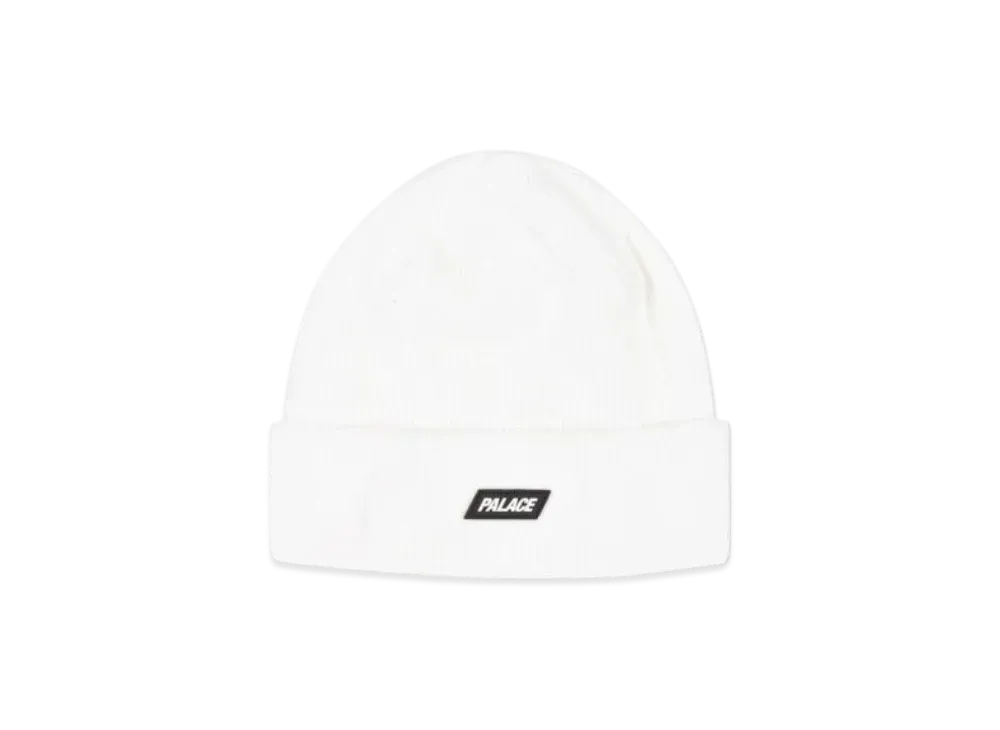 PALACE Break Knit Beanie "White"