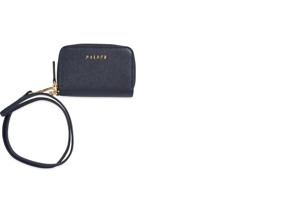 PALACE Leather Wallet "Navy"
