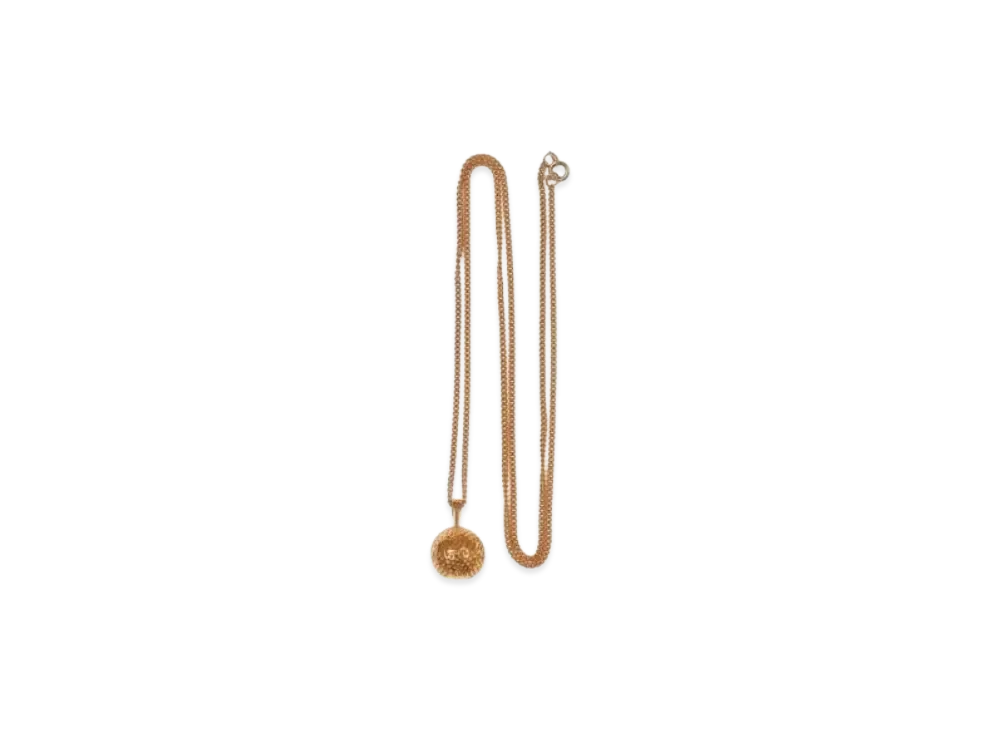 PALACE Golf Ball Pendant "Gold"