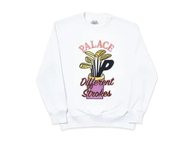 PALACE Dif Strokes Crew "White"