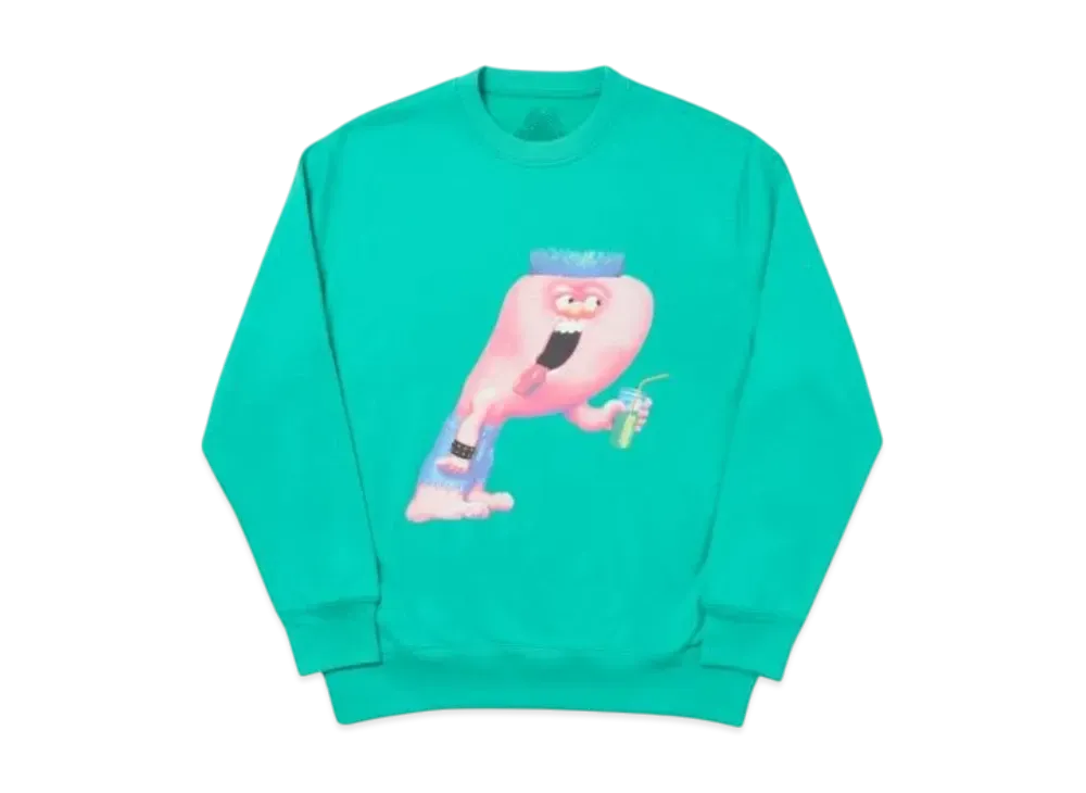 PALACE Burb Crew "Pool Green"
