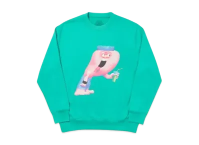 PALACE Burb Crew "Pool Green"