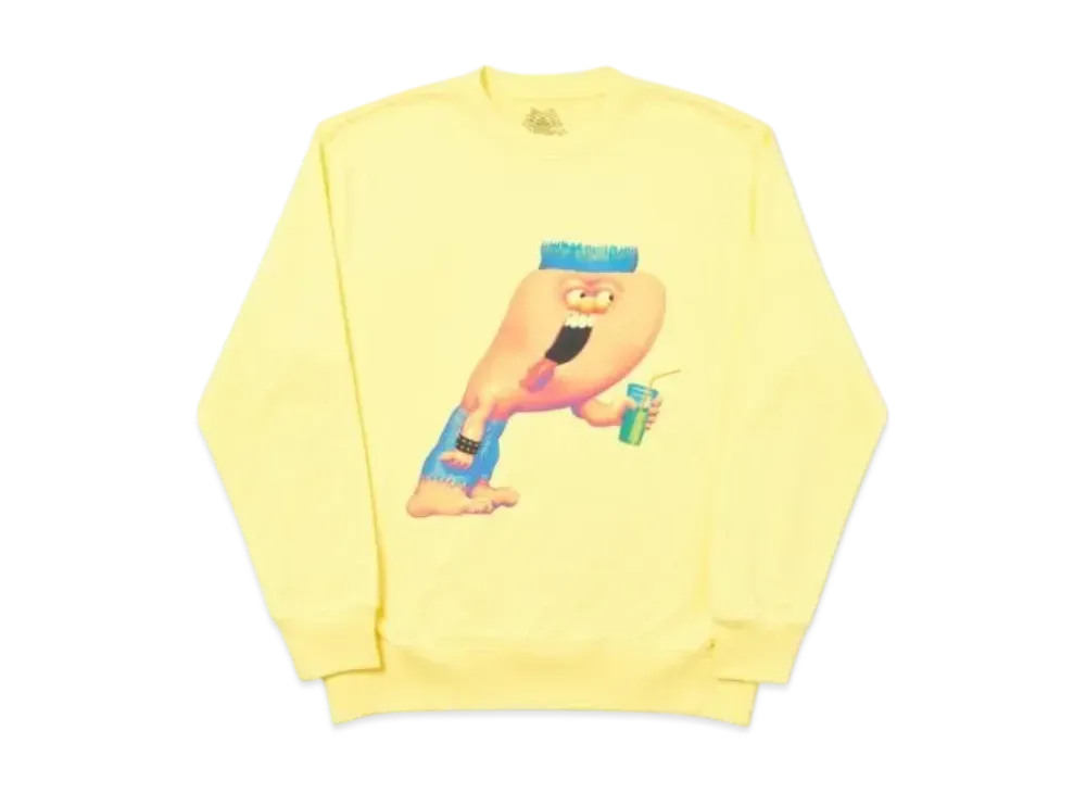 PALACE Burb Crew "Light Yellow"
