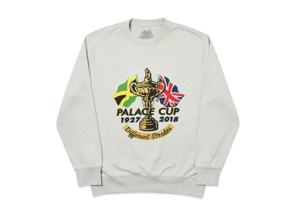 PALACE Par Crew "Grey Marl"