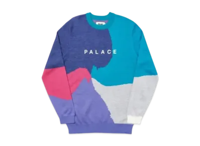PALACE Whirl Knit "Navy Pink"