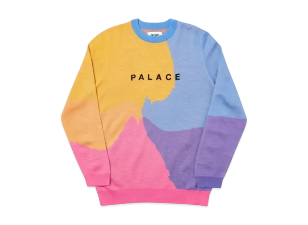 PALACE Whirl Knit "Yellow Orange"