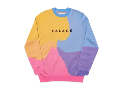 PALACE Whirl Knit "Yellow Orange"