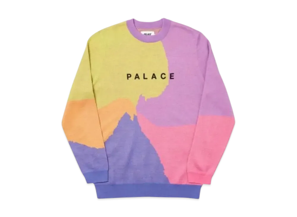 PALACE Whirl Knit "Green Yellow"