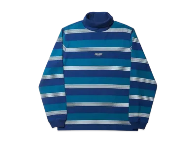 PALACE Striped High Roller Top "Teal White"