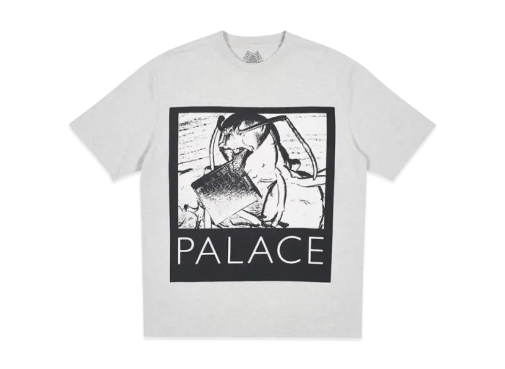 PALACE Chip T-Shirt "Grey Marl"