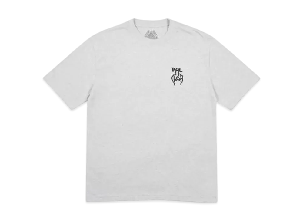 PALACE Finger Up T-Shirt "Grey Marl"