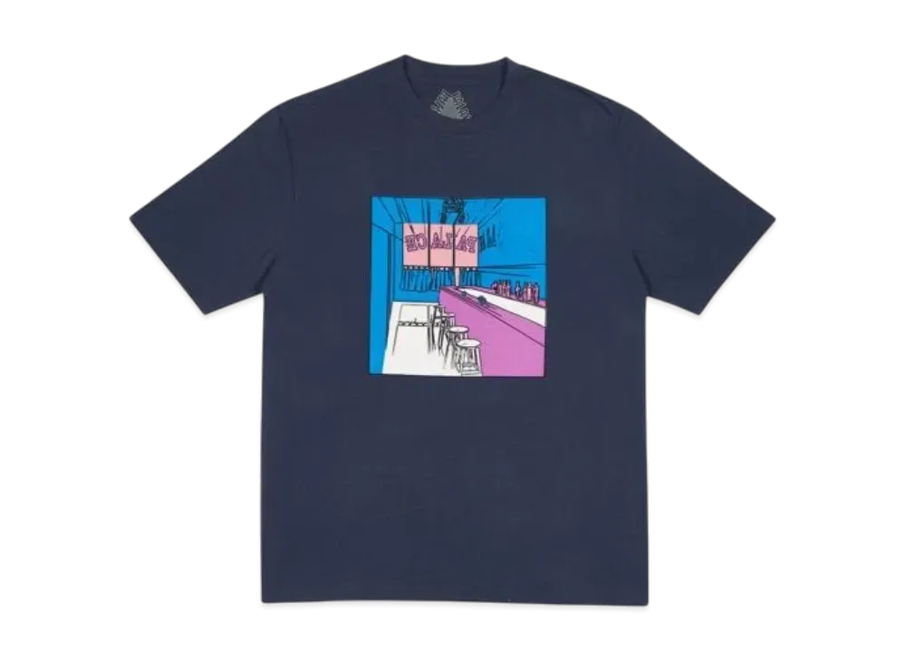 PALACE Scheisse Face T-Shirt "Navy"