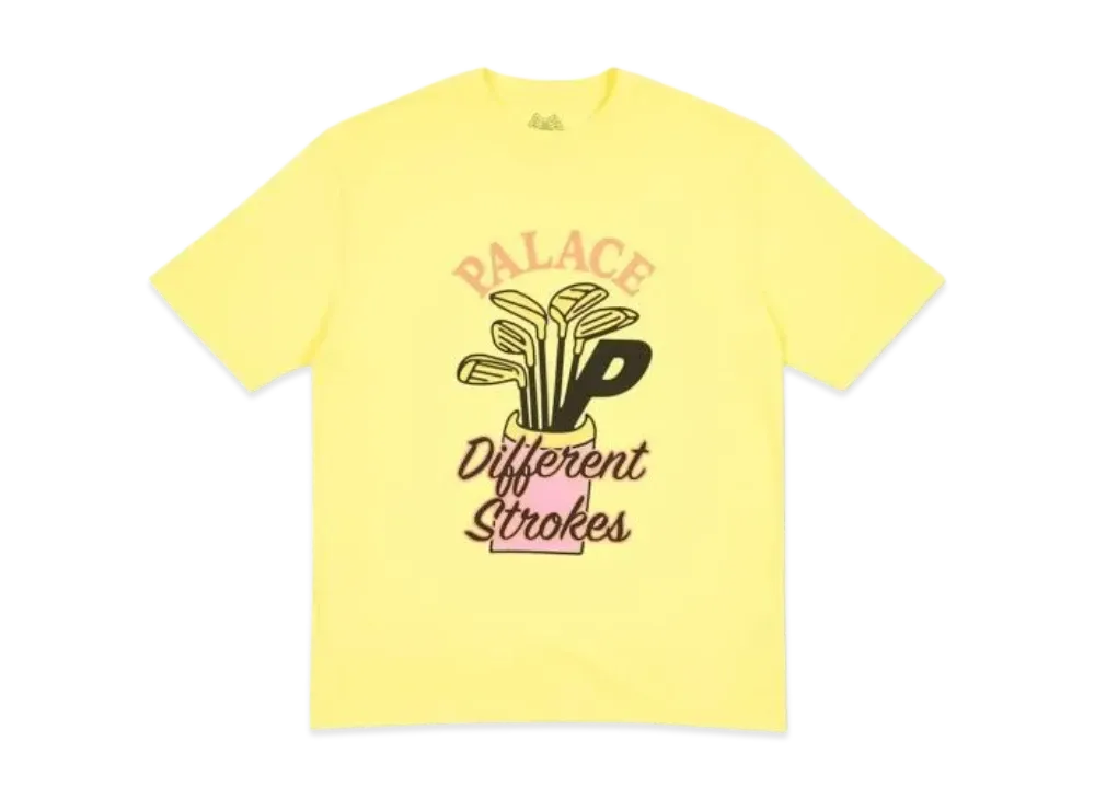PALACE Dif Strokes T-Shirt "Light Yellow"