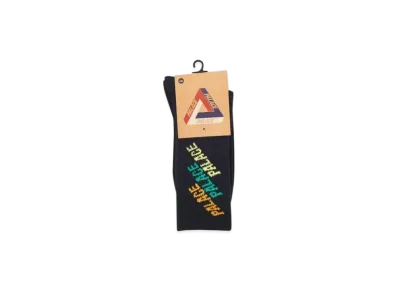 PALACE Repeat Font Sock "Black"
