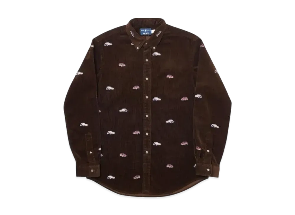 PALACE x Ralph Lauren Embroidered Cord Gti Shirt "Brown"
