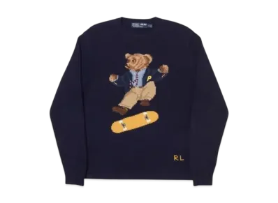PALACE x Ralph Lauren Skate Polo Bear Sweater "Navy"