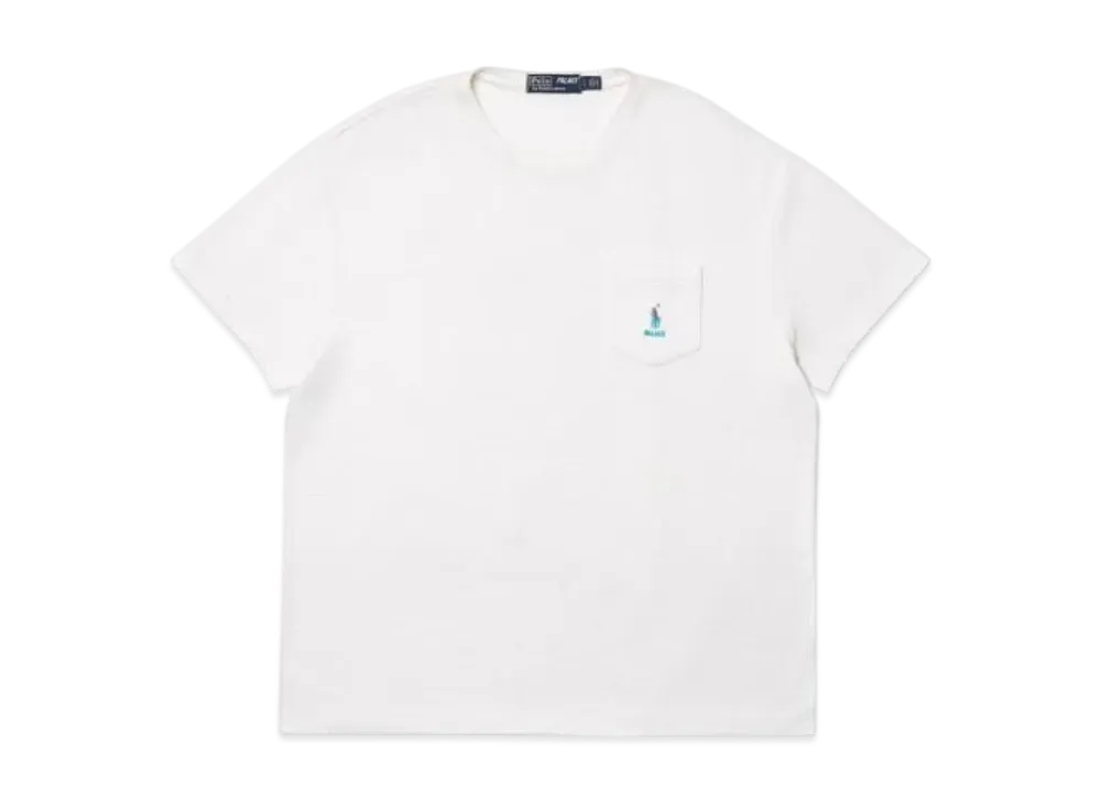 PALACE x Ralph Lauren Waffle Pocket Tee "White"