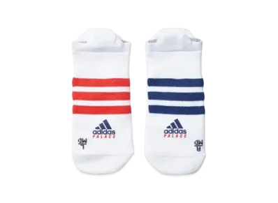 PALACE x adidas On Court No Show Sock "White Red"