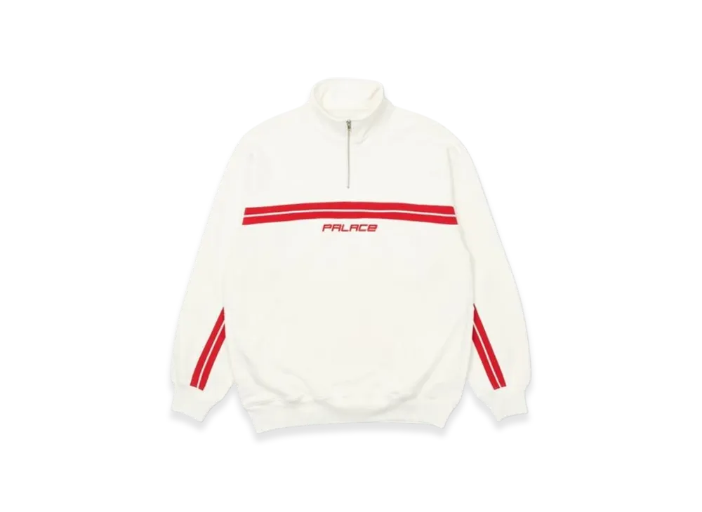 PALACE Insert 1/4 Zip "White"