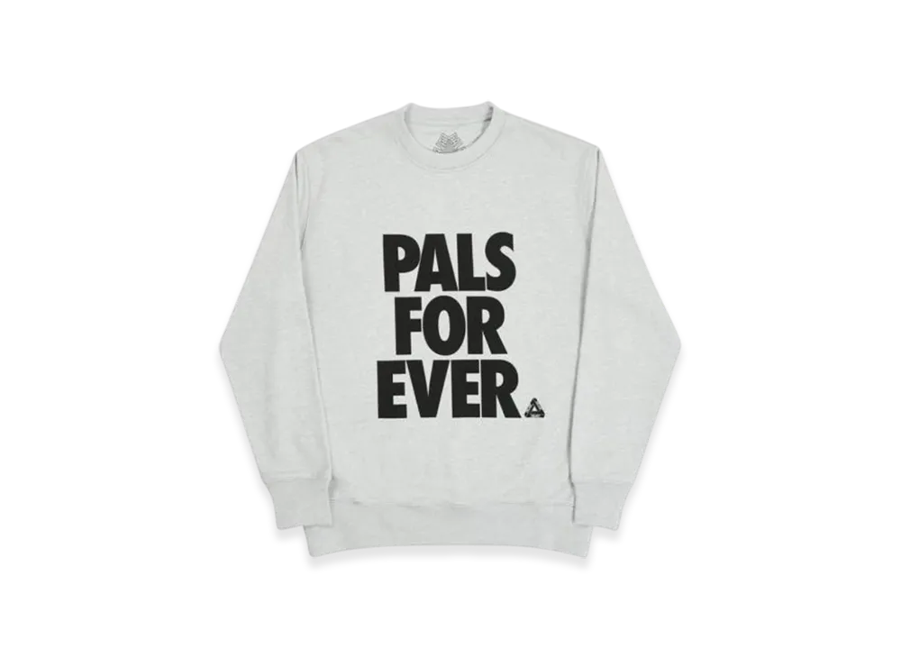 PALACE Pals Crew "Grey Marl"